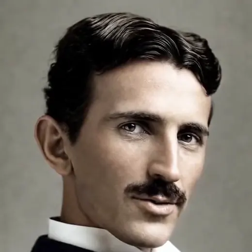 Nikola Tesla as re-created for Ask Tesla — a portrayal